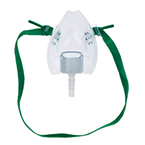 Product Image Oxygen Mask, Infant, Medium Concentration, with Elastic Bands, Plastic, Single Use