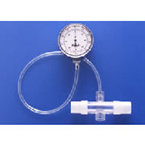 Product Image Compound Gauge, Pressure Manometer, 60-0-60mm Hg Gauge, Tubing, T Piece, Valves, Neoprene Flaps