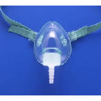 Product Image Oxygen Mask, Infant, Medium Concentration, with Elastic Bands, Plastic, 7ft Tubing, Single Use