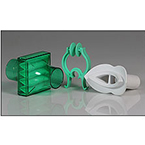 Product Image Filter Kit, PulmoGuard II, Bacterial, Viral, Dead Space 64 cc, Green, Mouthpiece, Clip, Box of 40
