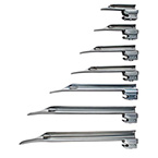 Product Image Laryngoscope Blade, GreenLine, Miller, Fiber Optic, German Profile, Extended Infant, Size 1.5, 130 mm