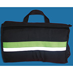 Product Image Case, for Airway Management, Black Nylon w/Green Strip, Soft, 3-way Fold Out, Case Only