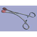 Product Image Forceps, Tongue Seizing, Stainless Steel, with Latex Replaceable Tips