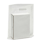 Product Image Plastic Bag, 12in x 15in, Clear, with Die Cut Handle
