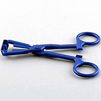 Product Image Forceps, Towel Clamp, Plastic, Straight, Serrated, Non-Perorating, Disposable, 5 in