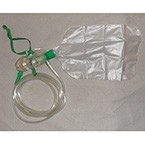 Product Image Oxygen Mask, Total Non Rebreather, 7ft Tubing, High Concentration, Elongated, Adult, 2 Valves