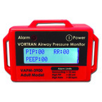 Product Image Airway Pressure Monitor, Red, 9V DC Battery, Portable, Alarms, Adult