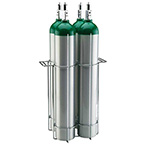 Product Image Oxygen Cylinder Rack, Holds 4 E Cylinders, Economy, Handles