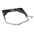 Product Image Wall Mount Bracket, H cylinder, Locking Chain, Steel, Powder-Coat