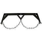 Product Image Wall Mount Bracket, Dual H cylinder, Locking Chain, Steel, Powder-Coat