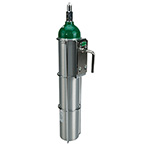 Product Image Cylinder Holder, Secure-Ox, D or E Cylinder, fits IV Pole Mounts on Beds and Gurneys