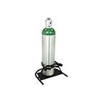 Product Image Cylinder Stand, H, T, or M Cylinder, Steel, Clamping Device Secures Cylinders from 7in to 9in