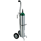 Product Image Cylinder Cart, Deluxe, D, E Cylinders, Rolling Cart, 1/2in Mounting Hook