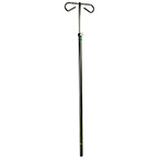 Product Image IV Pole, Hill-Rom Bed Mount, Two Bag Hanger Hooks