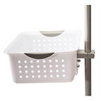 Product Image Basket, for 1 1/4in Diameter VMO Pole, 12in x 9in x 5in, Clean White, MRI Compatible