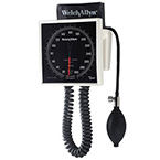Product Image Blood Pressure Unit, Welch Allyn 767 Aneroid, Wall Mount, Dial Style, Adult Cuff, Cuff Basket