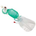 Product Image Manual Resuscitator BVM, AirFlow, Adult, Mask, Flexible Neck, O2 Bag Reservoir, 20in Inner Tube