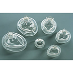 Product Image Face Mask, DuraClear, Medium Adult, without Valve, Blue Hook