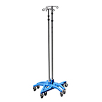 Product Image IV Stand, SmartStack Premium, 4 Ram-Horn Hooks, Adjustable Height, 5 Casters w/ 2 Wheel Locks