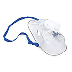 Product Image Aerosol Mask, Venticaire, Adult, 22 mm Male Swivel Connector, Feathered Edges, Nose Bridge, Strap