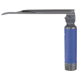 Product Image Laryngoscope Handle, BritePro Solo, Disposable, Fiber Optic, w/Miller Blade, Size 0