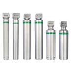 Product Image Laryngoscope Handle, Green System, Standard Size, Fiber Optic, Bi-Polar, Satin Finish