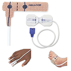 Product Image Pulse Oximeter Sensor, OxiMax, Adult, Adhesive, Single Patient Use, 18-in Cable
