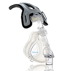Product Image Face Mask, PerformaTrak, Full Face, Large, CapStrap Headgear, Standard Elbow, Snap Clips