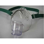 Product Image Oxygen Mask, Infant, Medium Concentration, 7-ft 3 Channel Safety Tube, Elastic Headstrap, Case of 10