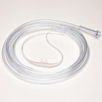 Product Image Nasal Cannula, Oxygen, O2, Pediatric, 6 LPM, 7-ft Supply Tube, 3 Channel Safety Tubing, Case of 25