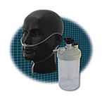 Product Image Cannula and Humidifier Kit, High Flow, 6-15 LPM, Bubble, 350 cc, Enhanced Face Piece, 25-ft Tubing