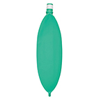 Product Image Breathing Bag, 1.0 Liter, 22 mm ID Bushings, Green, Non-Sterile