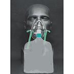 Product Image Oxygen Mask, Total Non Rebreather, 7ft Tubing, High Concentration, Elongated, Adult, O2 Bag