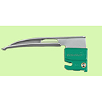 Product Image Laryngoscope Blade, Curaplex D, GreenLine Robertshaw, Fiber Optic, Size 0, Neonate, Disposable