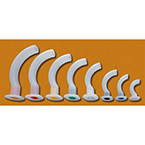 Product Image Guedel Airway, Built in Bite Block, Polyethylene, 80mm, Size 3, Small Adult, Green, 10/cs