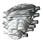 Product Image Breathing Bag, Flat, Ohio Type, Neoprene, 500 cc, 22 mm Female Bushing