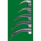 Product Image Laryngoscope Blade, GreenLine, English Profile, Macintosh, Fiber Optic, 100 mm, Size 2, Child