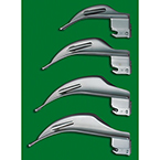 Product Image Laryngoscope Blade, GreenLine, Reduced Flange MacIntosh, Fiber Optic, 130 mm, Size 3, Medium Adult