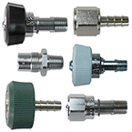 Product Image Adapter, Nitrogen, N2, DISS Female Hex Nut x 1/4 Hose Barb