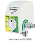 Product Image Oxygen/Air Blender, Low Flow, Auxiliary Port on Right, Left Plug Port, Bottom Primary Port