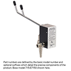 Product Image Eliminator, 15 LPM Fixed Flow Barb, No Adapter, 1/8 NPT Female Connector, Off-Set Right