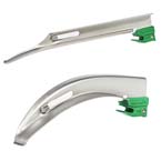 Product Image Laryngoscope Blade, Curaplex, Greenline, Stainless Steel, Macintosh, Disposable, Sterile, Size 3.5, Adult