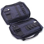 Product Image IV Kit Bag, Padded, Elastic Loops, Pockets, Zipper, Opens Flat, Blue, 12.5 x 8 x 3-in