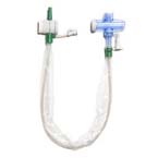 Product Image Closed Suction System, KimVent, Turbo Cleaning, T-Piece, 15 mm Straight Swivel Adapter, Fr 12, 4.0 mm OD, 30.5 cm
