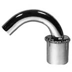 Product Image Endotracheal Tube Connector, Chrome Plated, Brass, Reusable, Curved, 90 degree, 3mm