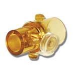 Product Image MDI Adapter, Reusable, Adult, 15mm ID/22mm OD Inlet x 15mm ID/22mm OD Outlet, Use in inspiratory limb of circuit