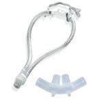 Product Image Interface Cannula Mask, Nasal Aire II, Medium, Tubing, Head Strap, O2 Pressure Port, Cap, Swivel