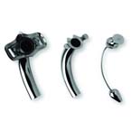 Product Image Tube, Tracheostomy, Jackson Original, Stainless Steel, Regular Length, 6.1 mm OD, 4.0 mm ID, Size 2