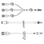 Product Image Extension Set, Smallbore, Non-DEHP, Tubing, Clamp, Rotating Luer, 6in