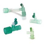 Product Image Superset™ Fixed Elbow Catheter Mount, 22mm ID, Luer Port Monitoring Port and Retainable Cap, 22mm OD/15mm ID, 70-150mm